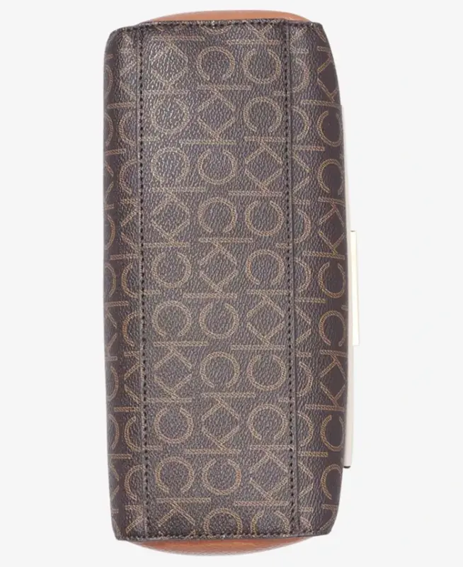 Hadley Signature Colorblocked Adjustable Crossbody - Brown Khaki/Caramel/Cherub White - 2