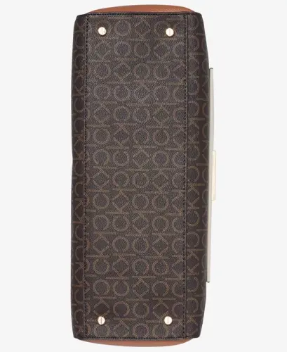 Hadley Signature Colorblocked Uch Boʻlimli Sumka-Jigarrang Xaki/Karamel/Oq - 3