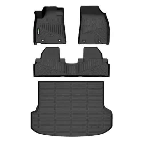 HAFIDI All Weather Car Floor Mats & Cargo Liner for 2010-2015 RX RX350 RX450h Custom Fit Full Set Accessories - Black - 1