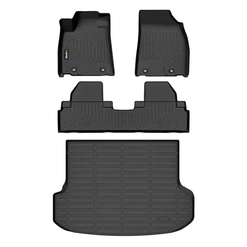 HAFIDI All Weather Car Floor Mats & Cargo Liner for 2010-2015 RX RX350 RX450h Custom Fit Full Set Accessories - Black - 1