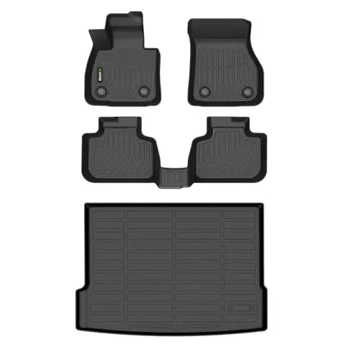 HAFIDI® All Weather Floor Mats & Cargo Liner Fit for BMW X2 2023 2022 2021 2020 2019 2018 Car Mats for BMW X2 Floor Liners TPE Anti-Slip Automotive Full Set Custom Accessories - Black 