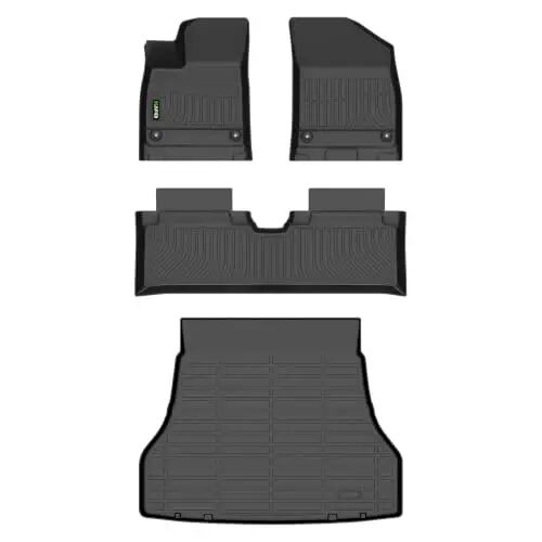 HAFIDI® Floor Mats & Cargo Liner Custom for Kia EV4 2026 All Weather Protection TPE Anti-Slip Automotive Floor Liners Custom Accessories Black - 1