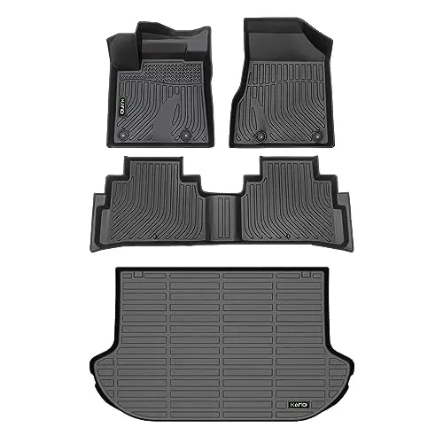 HAFIDI Floor Mats & Cargo Liner for Nissan Murano 2024 2023 2022 2021 2020 2019 2018 2017.5 All Weather Protection TPE Heavy Duty Non-Slip Automotive Floor Liners Set Accessories, Black - 1