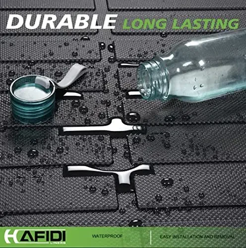 HAFIDI® Floor Mats & Cargo Liner Set Fit for 2021-2024 2025 Hyundai Elantra Hybrid All Weather TPE Anti-Slip Car Full Set Floor Liners Custom Accessories - Black - 5