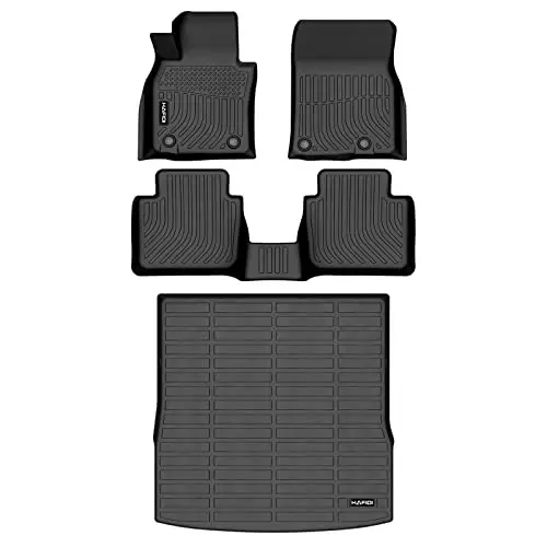 HAFIDI® Floor Mats & Cargo Liner Set Fit for 2023 2024 2025 Mazda CX-50 (Not for Hybrid) All Weather Protection TPE Anti-Slip Automotive Full Set Floor Liners Custom Mazda CX50 Accessories - Black - 1