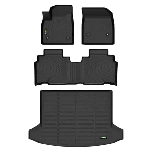 HAFIDI® Floor Mats & Cargo Liner Set Fit for 2024 2025 2026 Chevy Blazer EV &Honda Prologue All Weather Protection TPE Anti-Slip Full Set Floor Liners Custom Chevrolet Blazer Accessories - Black - 1