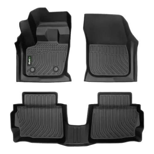 HAFIDI® Floor Mats Fit for 2013-2016 Ford Fusion & Lincoln MKZ All Weather Protection TPE Car Floor Liners, Fits 1st & 2nd Row Full Set Custom Accessories, Black - HAFIDI