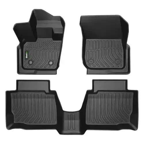 HAFIDI® Floor Mats Fit for 2017-2020 Ford Fusion & Lincoln MKZ All Weather Protection TPE Car Floor Liners, Fits 1st & 2nd Row Full Set Custom Accessories, Black - 6