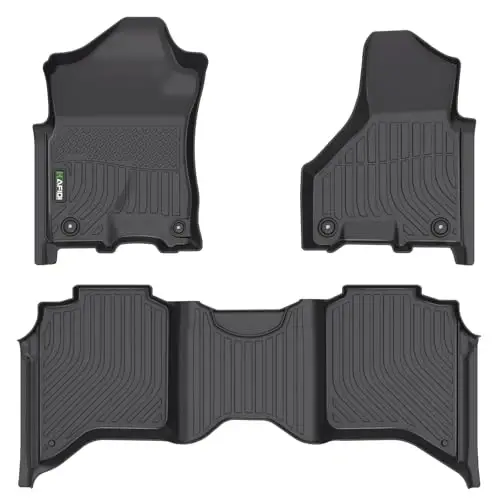 HAFIDI® Floor Mats Fit for 2018-2024 Buick Enclave All Weather Protection TPE Anti-Slip Automotive Floor Liners, Fits 1st & 2nd & 3rd Row Full Set Custom Accessories, Black - HAFIDI