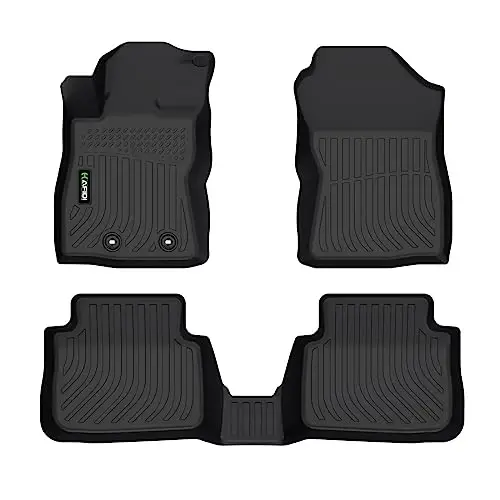 HAFIDI® Floor Mats Fit for 2024 2025 2026 Subaru Crosstrek & Subaru Impreza (Not Hybrid Models) All Weather Protection TPE Anti-Slip Floor Liners, Fits 1st & 2nd Row Custom Accessories, Black - HAFIDI