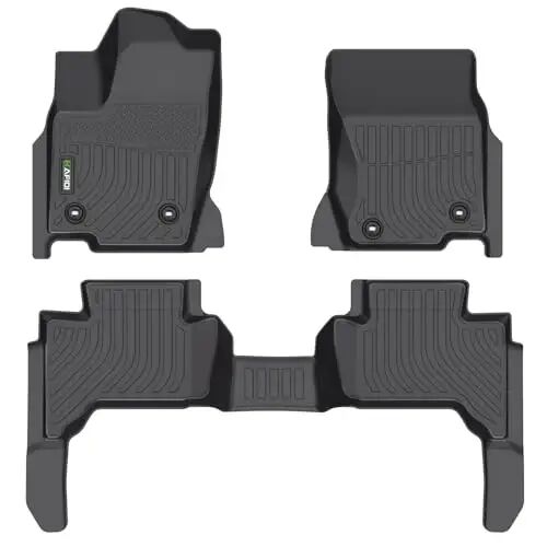 HAFIDI® Floor Mats Fit for 2024 2025 Lexus GX550 (5 Seat) All Weather Protection TPE Car Floor Liners, Fits 1st & 2nd Row Full Set Custom Accessories, Black - 1