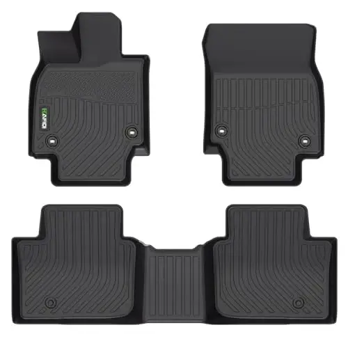 HAFIDI® Floor Mats Fit for 2025-2026 Toyota Crown Signia & 2023-2026 Toyota Crown All Weather Protection TPE Car Floor Liners, Fits 1st & 2nd Row Full Set Custom Accessories, Black 