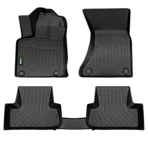HAFIDI® Floor Mats Fit for Audi Q5 2009-2017 All Weather Protection TPE Car Floor Liners, Fits 1st & 2nd Row Full Set Custom Accessories, Black - 1