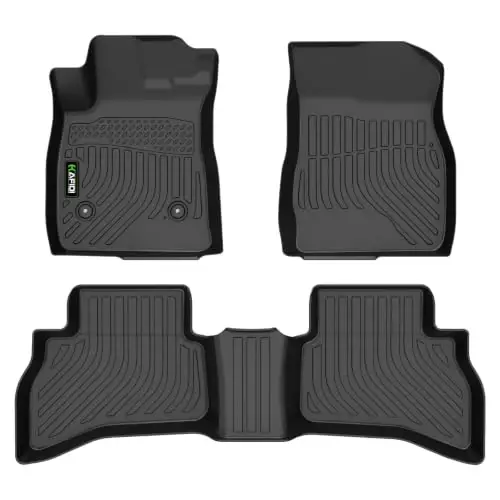 HAFIDI® Floor Mats Fit for Buick Encore GX AWD（Only） 2020-2026 All Weather Protection TPE Car Floor Liners, Fits 1st & 2nd Row Full Set Custom Accessories, Black - 1