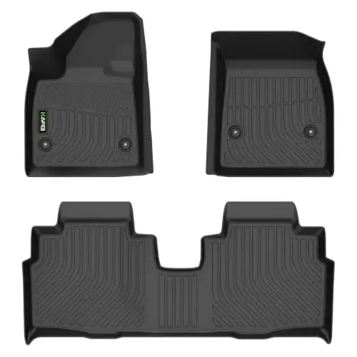 HAFIDI® Floor Mats Fit for Cadillac optiq 2025-2026 All Weather Protection TPE Car Floor Liners, Fits 1st & 2nd Row Full Set Custom Accessories, Black - 1