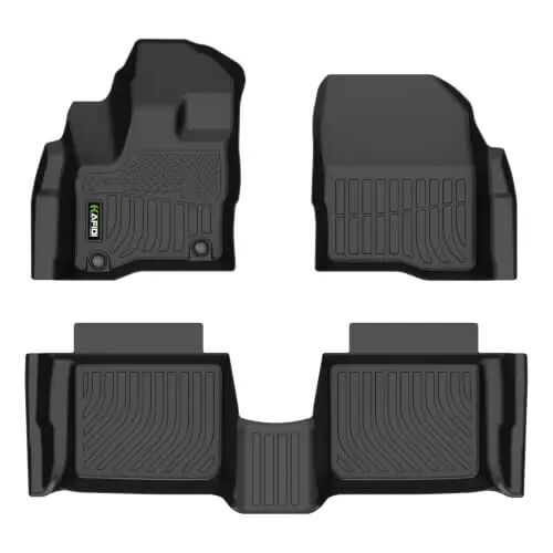 HAFIDI® Floor Mats Fit for Ford Taurus 2010-2019 All Weather Protection TPE Car Floor Liners, Fits 1st & 2nd Row Full Set Custom Accessories, Black - HAFIDI