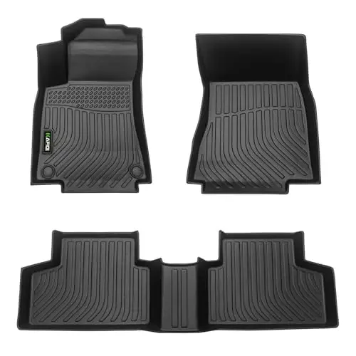 HAFIDI® Floor Mats Fit for Mercedes Benz GLB 2020-2026 All Weather Protection TPE Car Floor Liners, Fits 1st & 2nd Row Full Set Custom Accessories, Black 