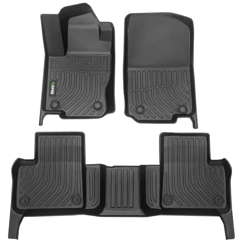 HAFIDI® Floor Mats Fit for Mercedes-Benz ML 2012-2019 All Weather Protection TPE Car Floor Liners, Fits 1st & 2nd Row Full Set Custom Accessories, Black - 1