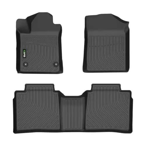 HAFIDI® Floor Mats Fit for Toyota Avalon 2006-2012 All Weather Protection TPE Car Floor Liners, Fits 1st & 2nd Row Full Set Custom Accessories, Black - HAFIDI