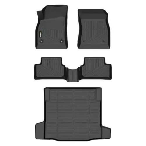 HAFIDI® Floor Mats for Chevy Cruze 2011-2015 & Chevy Limited 2016 | And Trunk Mat, All-Weather,All Season,Odorless,Rain&Salt Resistant,TPE Material,Accessories,Easy Clean,Pet Friendly - 1