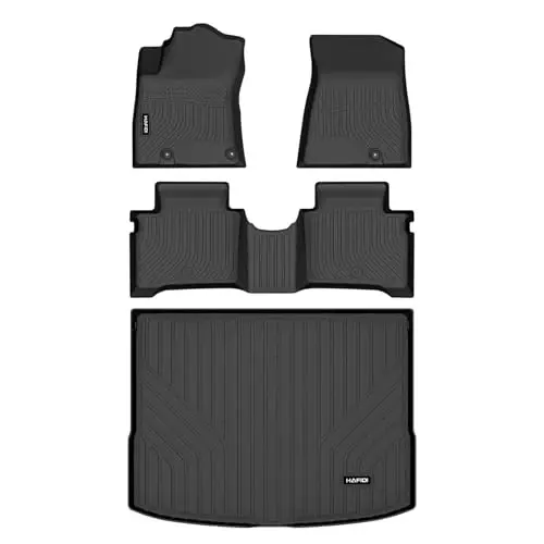 HAFIDI® Floor Mats & Cargo Liner Set Fit for 2023 2024 2025 2026 Kia NIRO & NIRO Hybrid (Not for NIRO EV &NIRO PHEV) All Weather Protection TPE Anti-Slip Floor Liners Custom Accessories -Black 