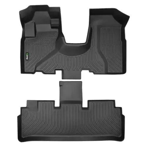 HAFIDI® Floor Mats Fit for 2002-2006 Honda CRV All Weather Protection TPE Anti-Slip Automotive Floor Liners, Fits 1st & 2nd Row Full Set Custom Accessories, Black - 1