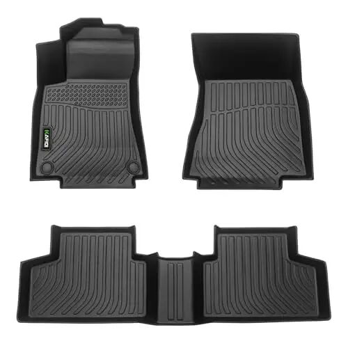 HAFIDI® Floor Mats Fit for Mercedes Benz GLB 2020-2026 All Weather Protection TPE Car Floor Liners, Fits 1st & 2nd Row Full Set Custom Accessories, Black 