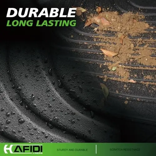 HAFIDI® Pol Matlar va Yukxona Liner Komplekti 2023 2024 2025 2026 Honda CRV uchun mos (CRV Gibrid Modellariga mos emas) Har qanday ob-havo himoyasi TPE Sirpanishga qarshi Avtomobil To'liq Komplekt Pol Linerlari Maxsus Aksessuarlar - Qora - 5