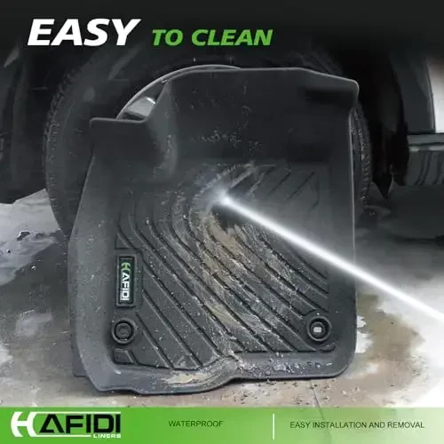 HAFIDI® Pol Qoplamalari 2023 2024 2025 2026 Honda CR-V & CRV Hybrid All Weather Protection TPE Anti-Slip Avtomobil Pol Qoplamalari uchun mos, 1 va 2-qator to'liq to'plamli maxsus aksessuarlar, qora - 6