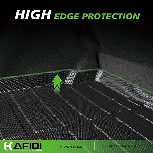 HAFIDI® Poyandalar va yuklayıcılar toʻplami 2021-2024 2025 Ford Bronco 4 eshik uchun mos (Sport modellari emas) Har qanday ob-havodan himoya TPE sirpanishga qarshi avtomobil toʻliq toʻplam poyandalari maxsus aksessuarlar - qora - 4