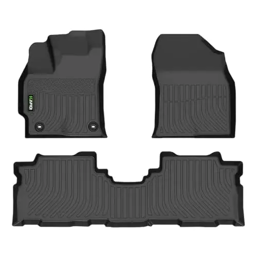 HAFIDI® Floor Mats for Toyota Prius V 2012-2017 (Only fit Prius V), All Weather Protection TPE Anti-Slip Automotive Prius Floor Liners, Fits 1st & 2nd Row Accessories, Black 