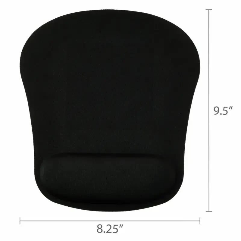 onn Mouse Pad with Memory Foam Wrist Rest Ergonomic Black - 7
