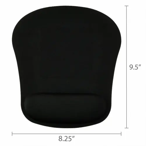 onn Mouse Pad with Memory Foam Wrist Rest Ergonomic Black - 7