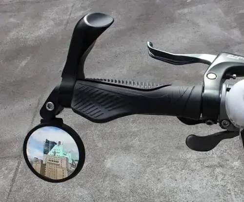 Hafny Bar End Bike Mirror, Stainless Steel Lens, Safe Rearview Mirror (Black 62 Diameter * 2PCS) - 6