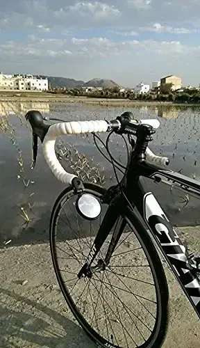 Hafny Bar End Bike Mirror - Zanglamaydigan po'lat linzalari, Xavfsiz sozlanishi orqa ko'rinish, Velosiped, E-velosiped - HF-MR087 (Qora 68 Diametr) - 6