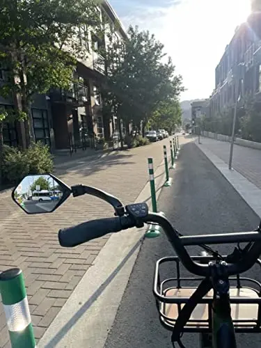 Hafny E-Bike oynasi, katta sirt, HD shisha, xavfsiz velosiped oynasi (HF-M904-FR01B) (kumush chap) - 7