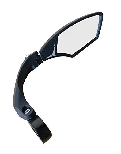 Hafny New Handlebar Bike Mirror, HD Blast-Resistant, Safe Crystal Clear Glass Mirror, Adjustable Rotatable Bicycle Mirror, Rearview Mirror for Bicycle, HF-MR095 - HAFNY
