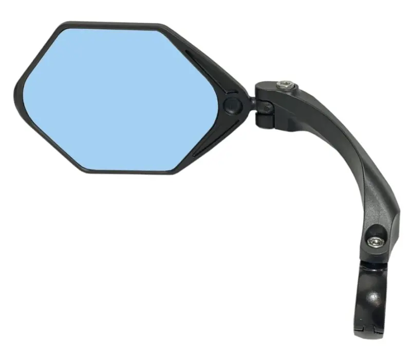 Hafny NEW Handlebar E-Bike Mirror, Large Surface Mirror, HD Automotive Grade Glass Bicycle Mirror, Safe Blast-Resistance Cycling Mirror, (HF-M904-FR01B) (Silver Glass Right) - 3