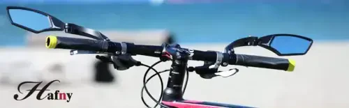 Hafny New Handlebar Bike Mirror, HD Blast-Resistant, Safe Crystal Clear Glass, Adjustable Rotatable Bicycle Rearview Mirror, HF-MR095 - 3