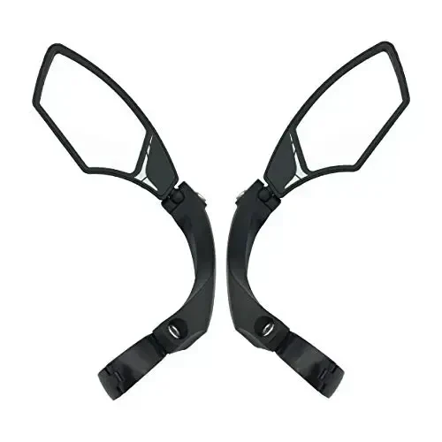 Hafny New Handlebar Bike Mirror, HD Blast-Resistant, Safe Crystal Clear Glass, Adjustable Rotatable Bicycle Rearview Mirror, HF-MR095 - HAFNY