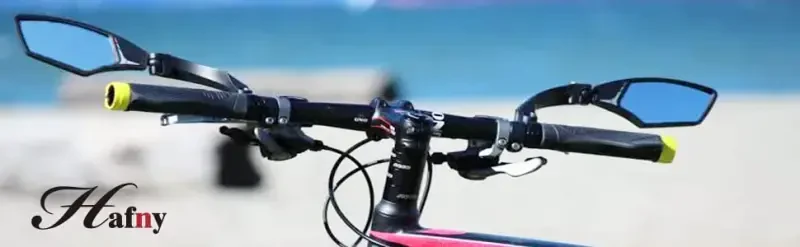 Hafny New Handlebar Bike Mirror, HD Blast-Resistant, Safe Crystal Clear Glass, Adjustable Rotatable Bicycle Rearview Mirror, HF-MR095 - 3