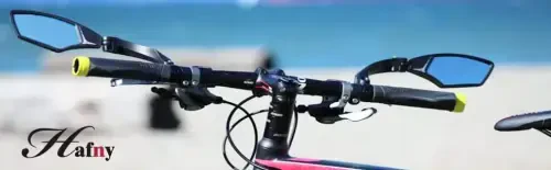 Hafny New Handlebar Bike Mirror, HD Blast-Resistant, Safe Crystal Clear Glass, Adjustable Rotatable Rearview Mirror for Bicycle, HF-MR095 - HAFNY (1)