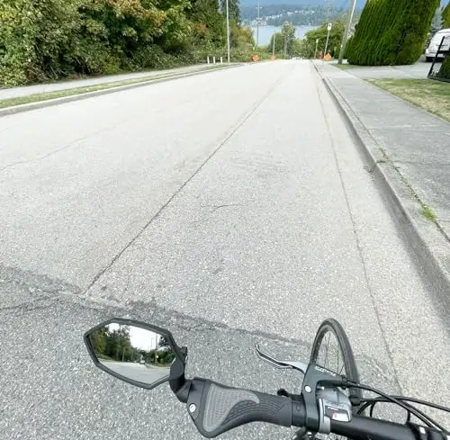 Hafny Yeni Gidon Ucu Bisiklet Aynası, HD Cam Lens, Ayarlanabilir ve Döndürülebilir Güvenli Dikiz Bisiklet Aynası, Patlamaya Dayanıklı, HF-M6002-FR08 (Mavi Cam (Evrensel Sol veya Sağ), 1 adet) - 6