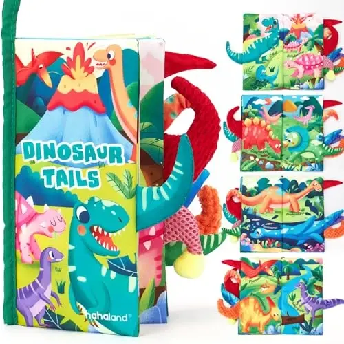 hahaland Bebek Kitapları 0-6 Ay, Bebek Karın Zamanı Oyuncak Duyusal Oyuncaklar 6 ila 12 Ay Dokun Hisset Kitapları Erkek Kız 0-3 Ay Öğrenme Oyuncağı Bebek Noel Doğum Günü Hediyeleri Çorap Doldurucular (Tek) 