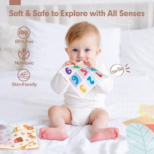 hahaland Baby Tissue Box Toy - Baby Toys 6-12 Months Stocking Stuffers for Babies Montessori Toys for 6 Month Old Must Haves - Boy Girl Shower Gifts 6 9 12 18 Months Old Sensory Pulling Play Scarf Toy - 6