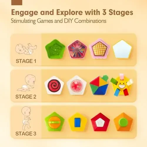 hahaland Montessori Toys for 1 Year Old Girl Gifts-Busy Activity Cube Travel Toys for 12-18 Months Baby Sensory Ball Development Educational Toy for 6 12 18 Months - 2