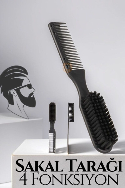 Hair and Beard Comb Brush - 1