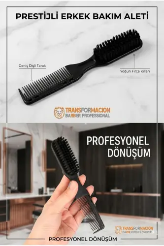 Hair and Beard Comb Brush - 7