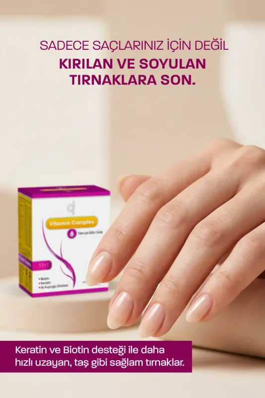 Hair and Nail Vitamin - Hair Vitamin B Complex - Biotin Tablet Keratin Selenium Zinc Hair Loss - 8