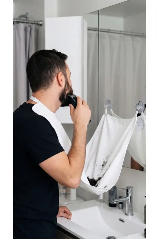 Hair Beard Cutting Shaving Apron-white - 2
